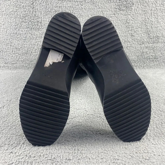 Stuart Weitzman Boots Knee High Leather V Cutout Riding Shoe Pull On Womens 6.5 - Picture 14 of 16